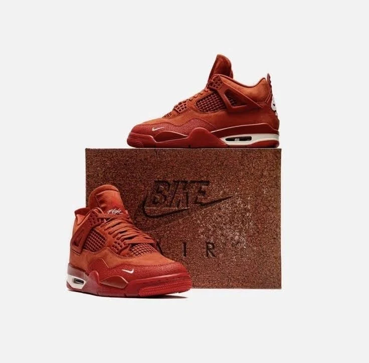 - Nigel Sylvester X Air Jordan 4 Og Brick By Brick Hf4340-800 Men 12