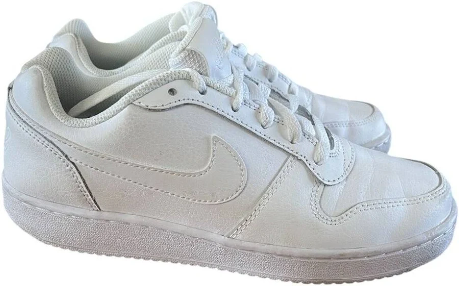 Nike Mens Nike Ebernon Low White Trainers