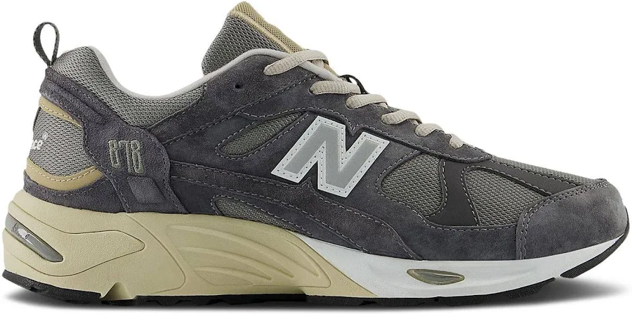 New Balance Men's 878 in Grey/Beige/Black Suede/Mesh