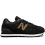 New Balance - 574 "Leopard" sneakers - women - Suede - 9.5 - Black