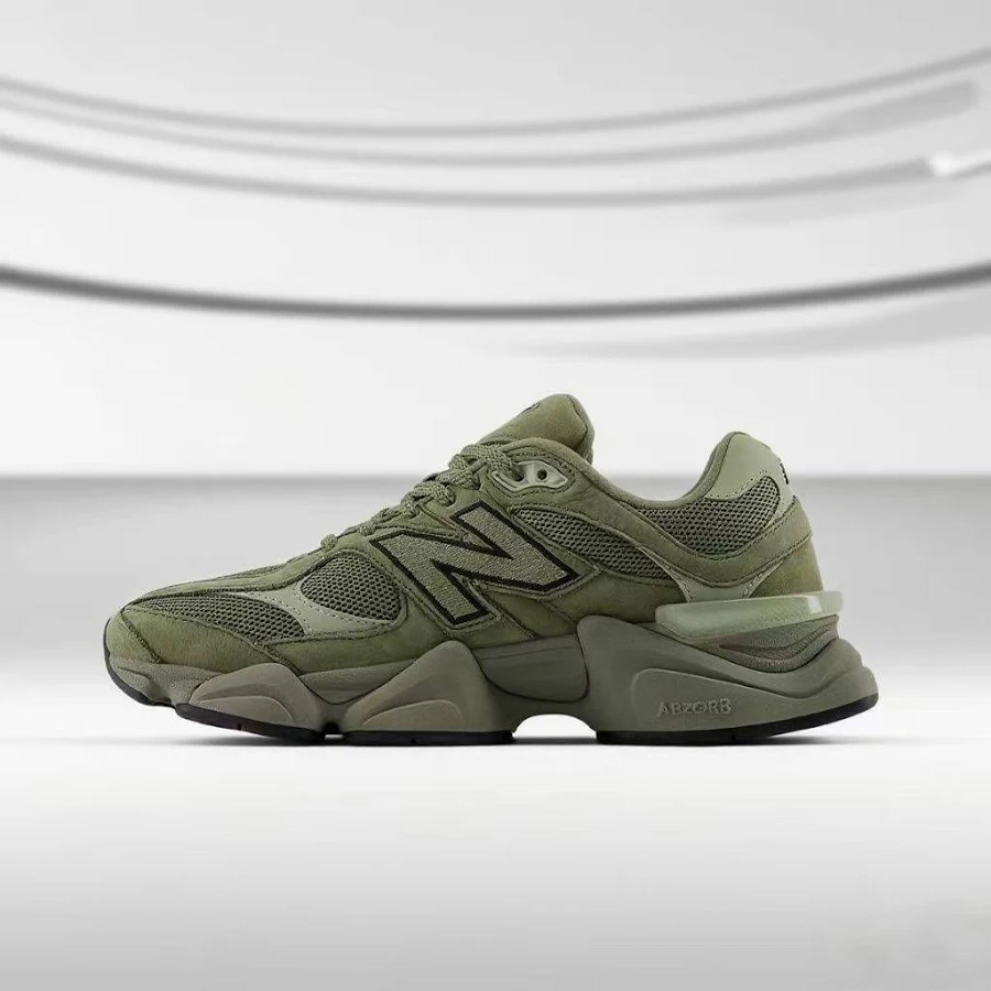 Balance 9060 “Dark Olivine” Casual Sneakers, Unisex, Green U9060ZGD
