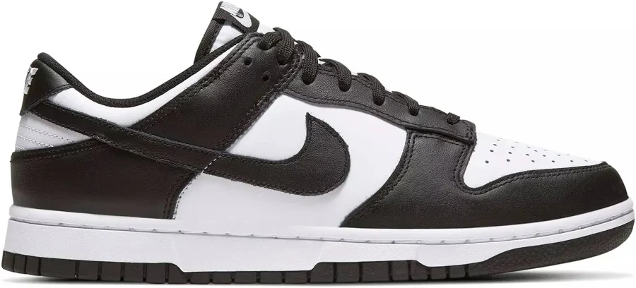Nike Women Dunk Low Sneakers 8 White/Black-White