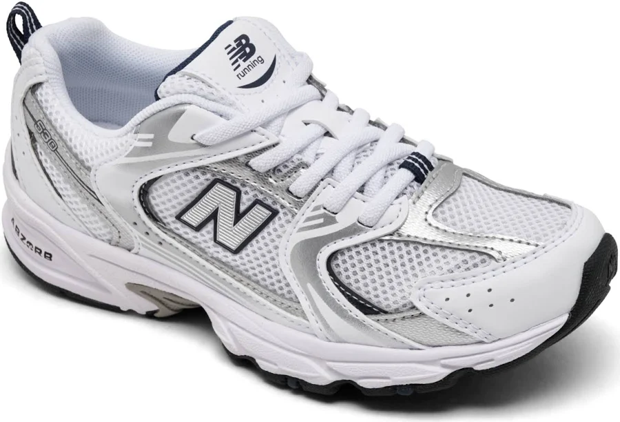 New Balance Little Kids 530 Casual Sneakers from Finish Line - White, Navy - Size 12