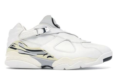 Jordan 8 Retro Low Blanco Metalizado Plateado
