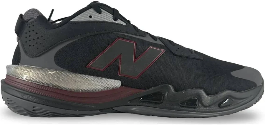 Size 15M/16.5W - New Balance BB Hesi Low v2 Black Crimson BBHSLMT2