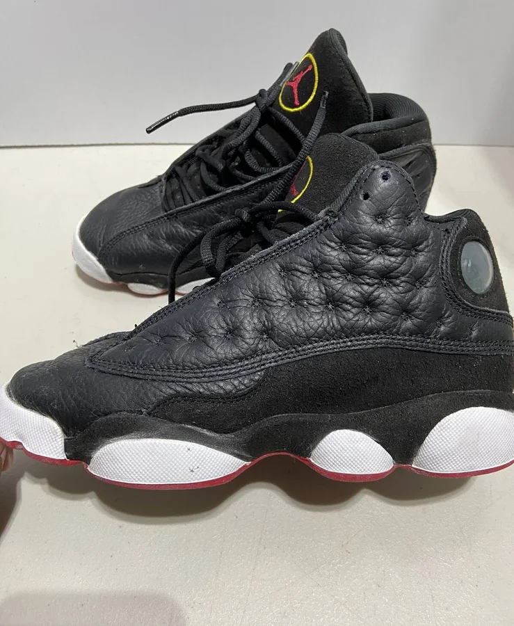Nike Air Jordan 13 Retro Gs Black Red Bred Size 4.5y Dj3003-062