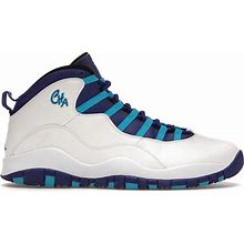 Jordan Men's White/Concord/Blue Lagoon 10 Retro Charlotte (2016) Sneakers In