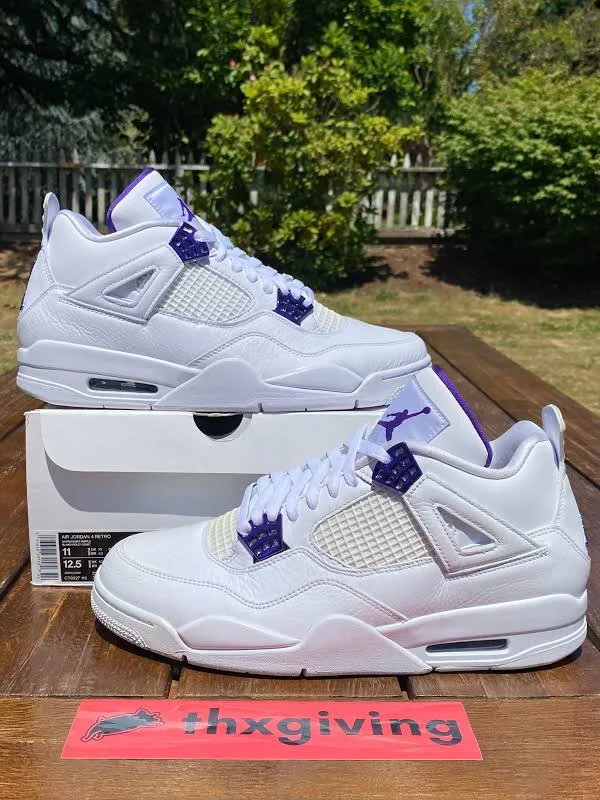 AIR JORDAN 4 RETRO • Purple Metallic • SIZE 111