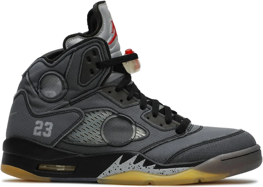 Off-White x Air Jordan 5 Retro SP 'Muslin' | Black | Men's Size 15