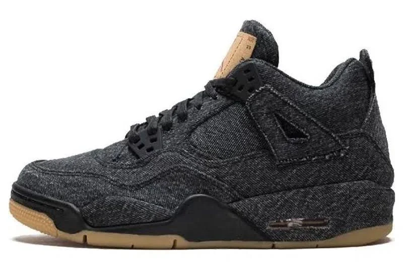 (gs) 4 Retro X Levi's 'black Denim'