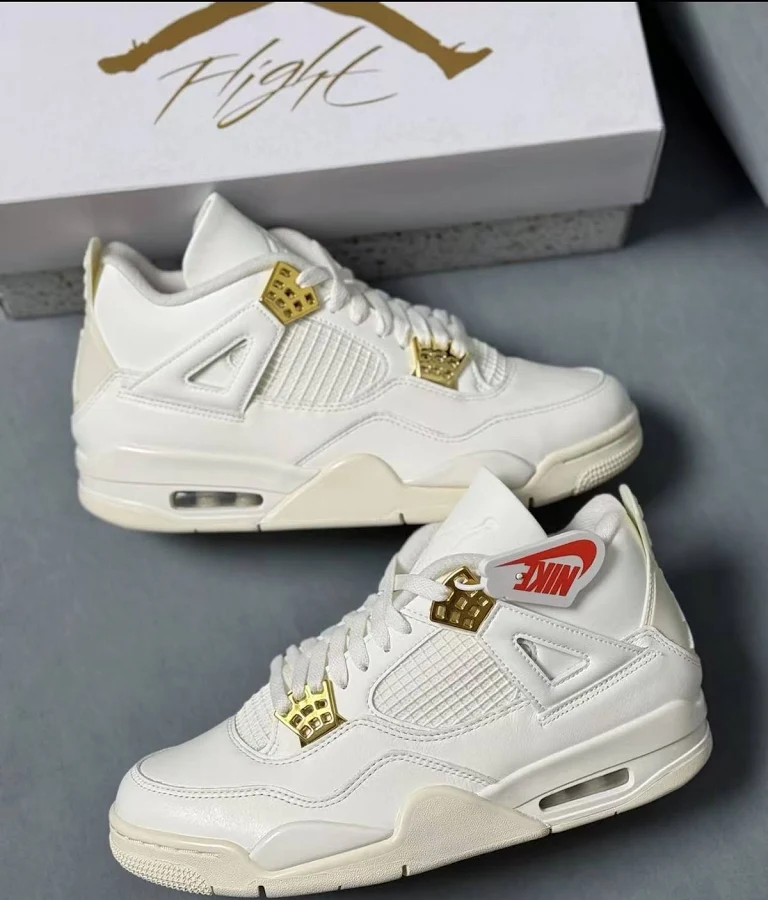 Nike Air Jordan 4 Metallic Gold Jordan 4 Aj4 Metallic Gold ---