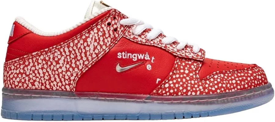 Nike X Stingwater Sb Dunk Low Magic Mushroom Women Sneakers - Red