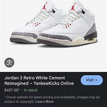 Jordan Shoes | Jordan 3 Retro White Cement Sneakers | Color: Gray/White | Size: 10