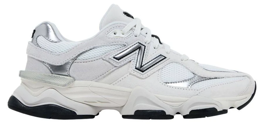 New Balance 9060 'White Black Metallic Silver' | Men's Size 10.5