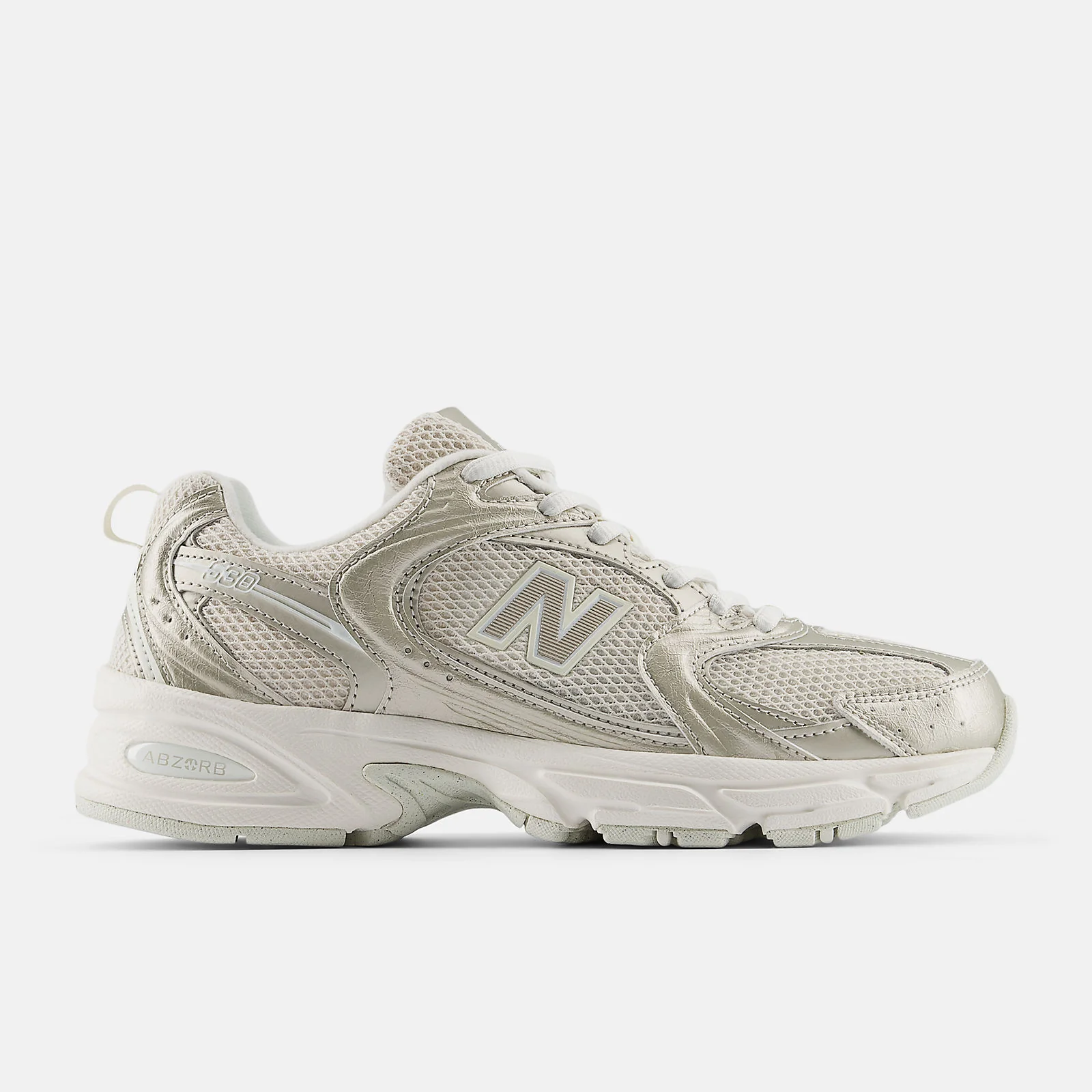 New Balance Unisex 530 Sneaker | Gold Metallic Linen