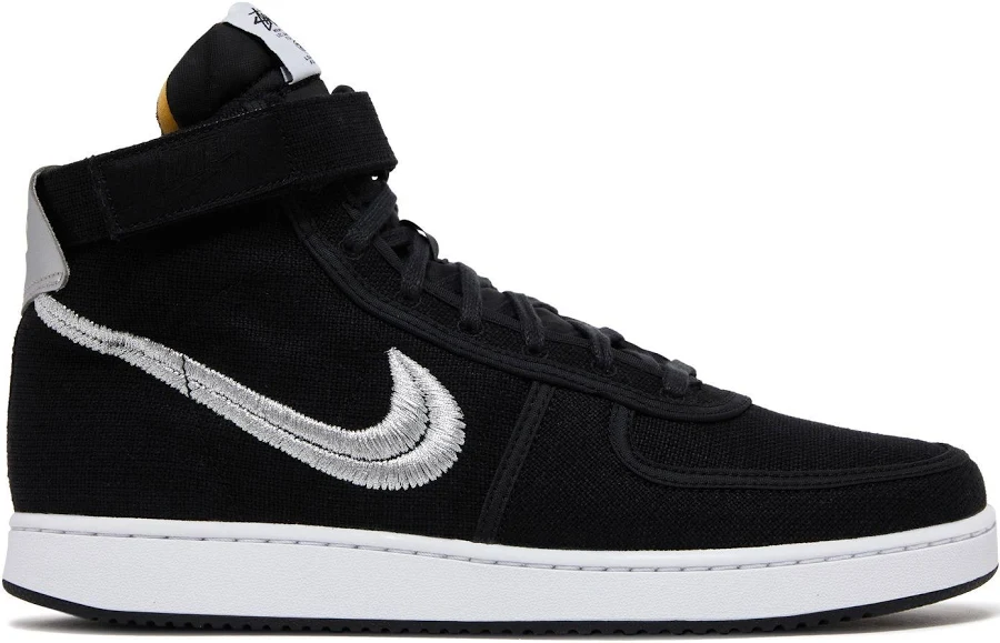 Stussy x Nike Vandal High 'Black' | Men's Size 4