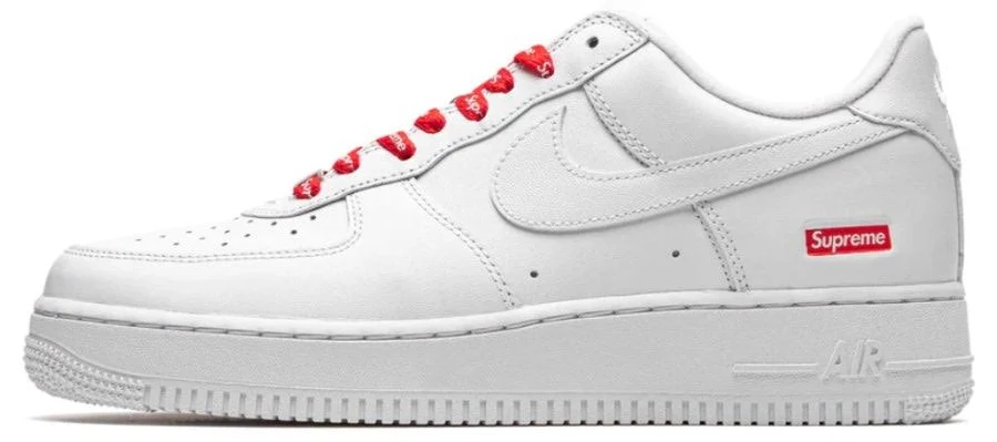Nike Supreme Air Force 1 Low White