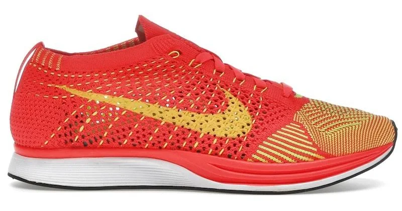 Nike Flyknit Racer Bright Crimson Volt
