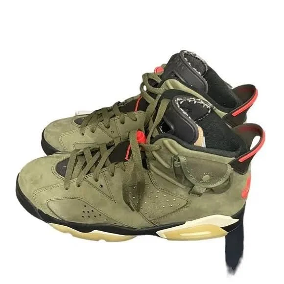 Travis Scott x Air Jordan 6 Retro 'Olive' size 11 ,