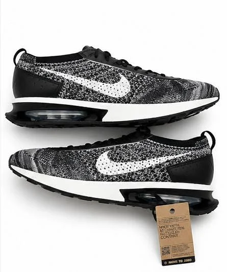 Nike Air Max Flyknit Racer Black White Dj6106-001 - Men
