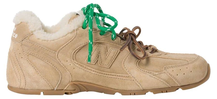 New Balance x Miu Miu 530 SL 'Bleached Ecru Shearling' | Tan | Men's Size 43