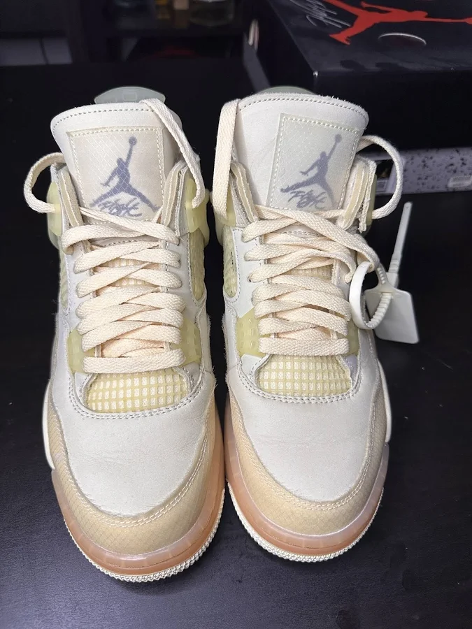 Size 8 - Jordan 4 Sp X Off-white Mid Sail W