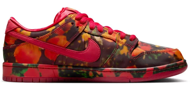 Nike SB Dunk Low The Wizard of Oz Poppy Field Uk 8.5 / New
