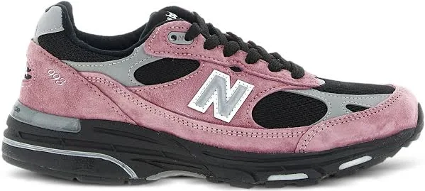 New Balance - 993 reflective-logo sneakers - women - Suede/Mesh/Fabric/Rubber - 5 - Pink
