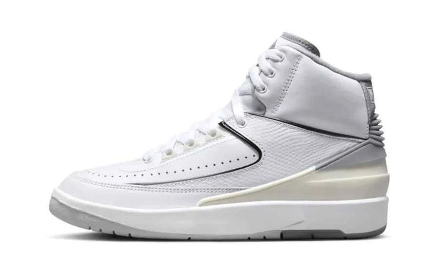 Nike GS Air Jordan 2 "White and Cement Grey"