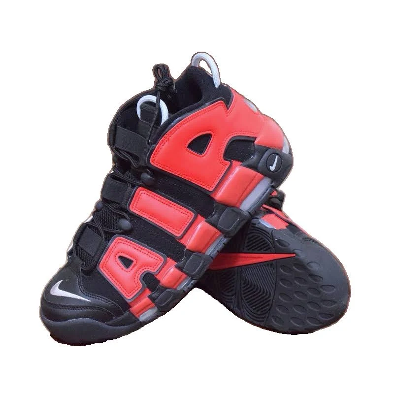 Size 10 - Nike Air More Uptempo 96 Black Red Navy Blue Split