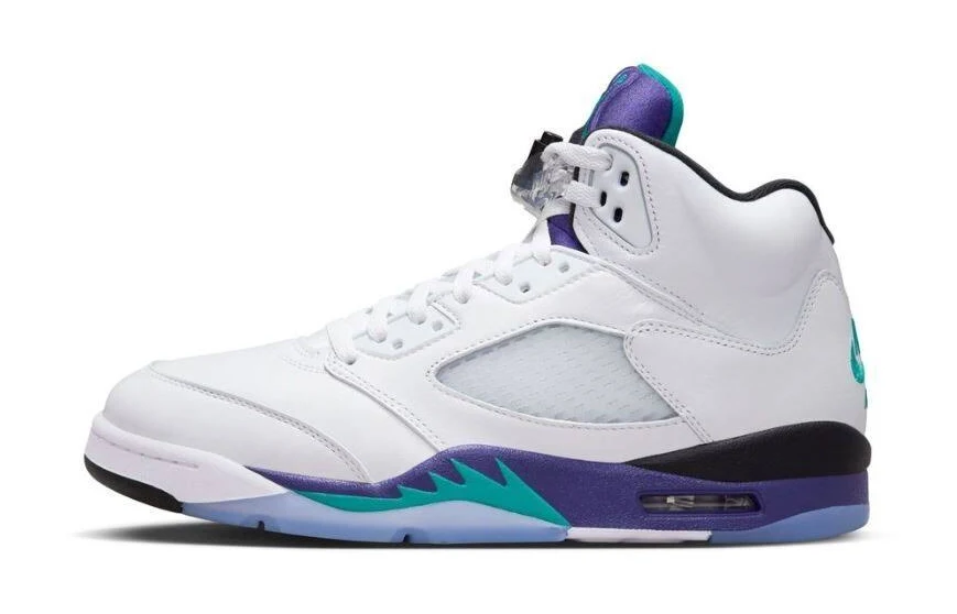 2025 Nike Air Jordan 5 V Retro Grape White Emerald Black Hq7978-100
