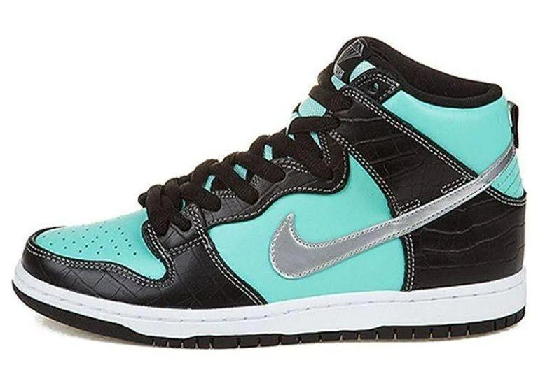 Nike Men's X Diamond Supply Co. Sb Dunk High Premium 'Tiffany' - Blue - Hi-top sneakers - 11