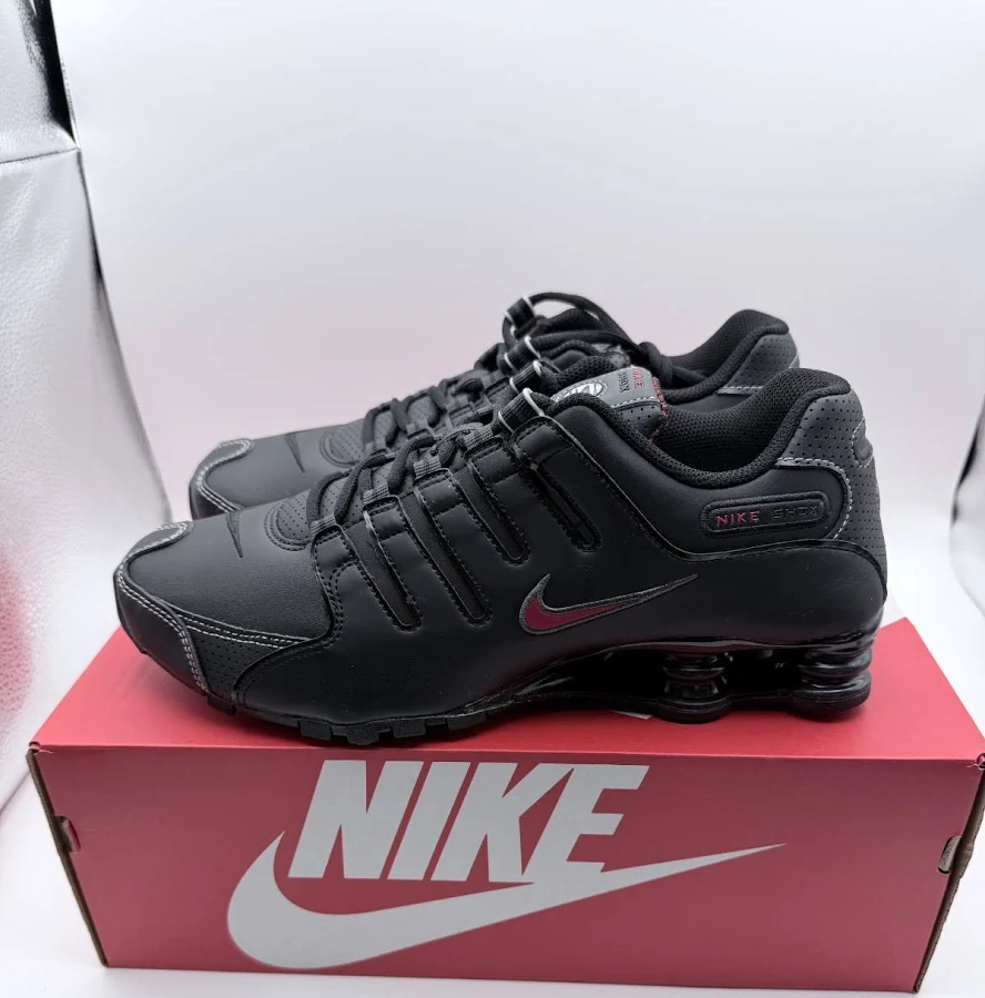 Men's Nike Shox Nz (378341-017) Black Varsity Red Sneaker