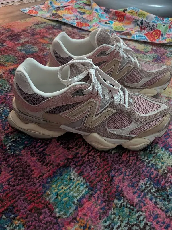 New Balance Shoes | New Balance 9060 Sneakers In The 'Landslide Mushroom' Colorway | Color: Cream/Pink | Size: 12.5 | Lilykeanw's Closet