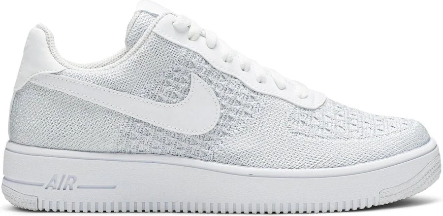 Nike Air Force 1 Flyknit Low 2.0 'pure Platinum' Av3042-100 Men's