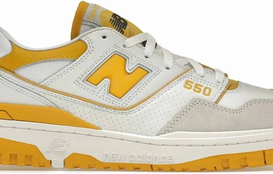 New Balance Shoes | New Balance 550 Sneakers - Yellow And White | Color: White/Yellow | Size: 4.5 | Victoriacrose's Closet