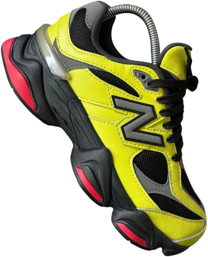 New Balance 9060 Leather Trainers Yellow Size 38 EU