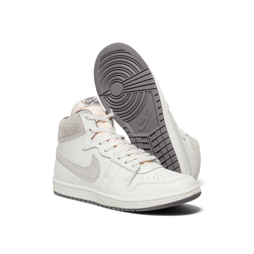 Nike Air Ship White Tech Grey Sneakers Basketball Shoes