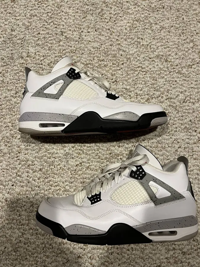 Men's Jordan 4 Retro White Cement