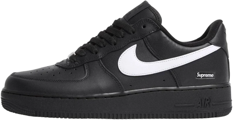 Nike x Supreme Air Force 1 Low 'Black White' CU9225-002 US 5½