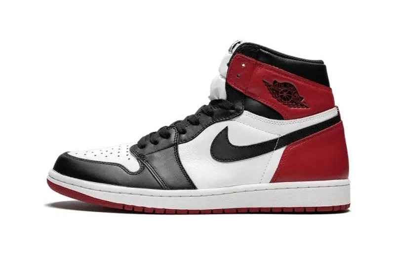 Air Jordan 1 Retro High OG Black Toe - 555088-125 Skate Sneakers