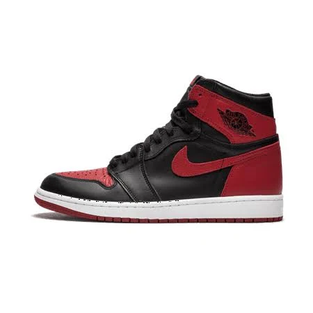 Jordan Mens Air Jordan 1 Retro High OG Bred Banned 2016 inch 555088 001 from Stadium Goods, Men's