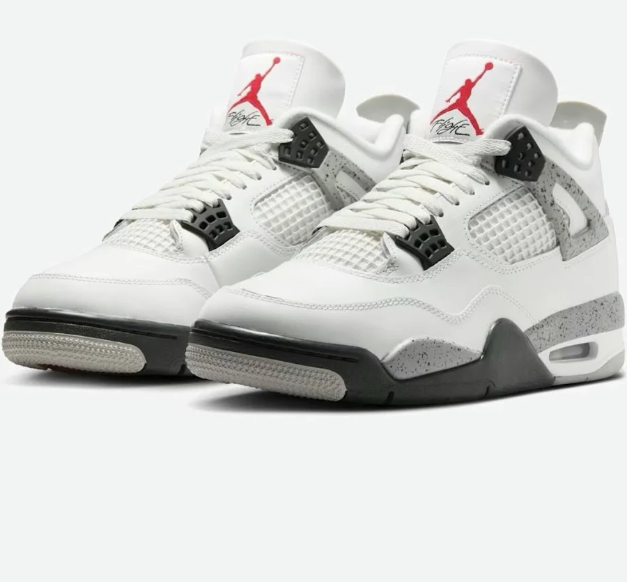 Brand New-nike Air Jordan 4 Retro White Cement 2025 Men's Us Size 10.5
