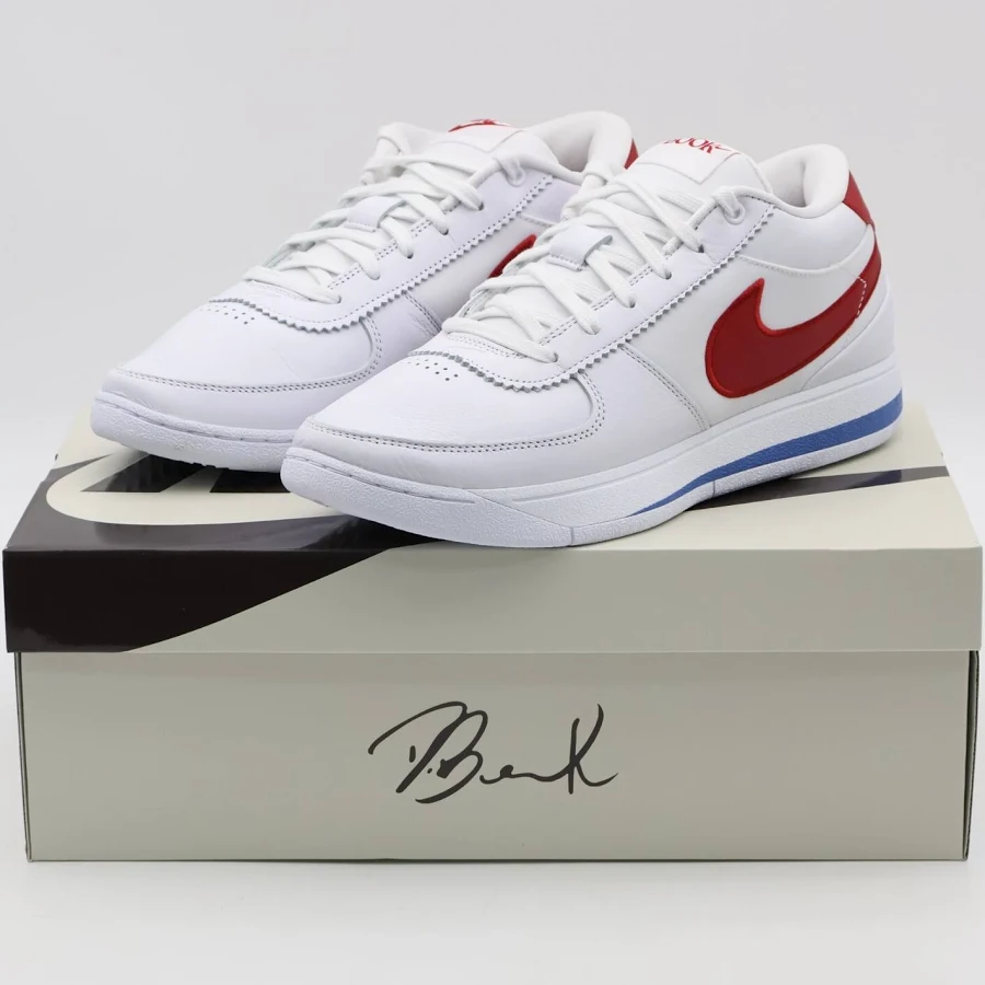 Fj4250-105 Nike Book 1 Cortez Forrest Gump White And Varsity Red