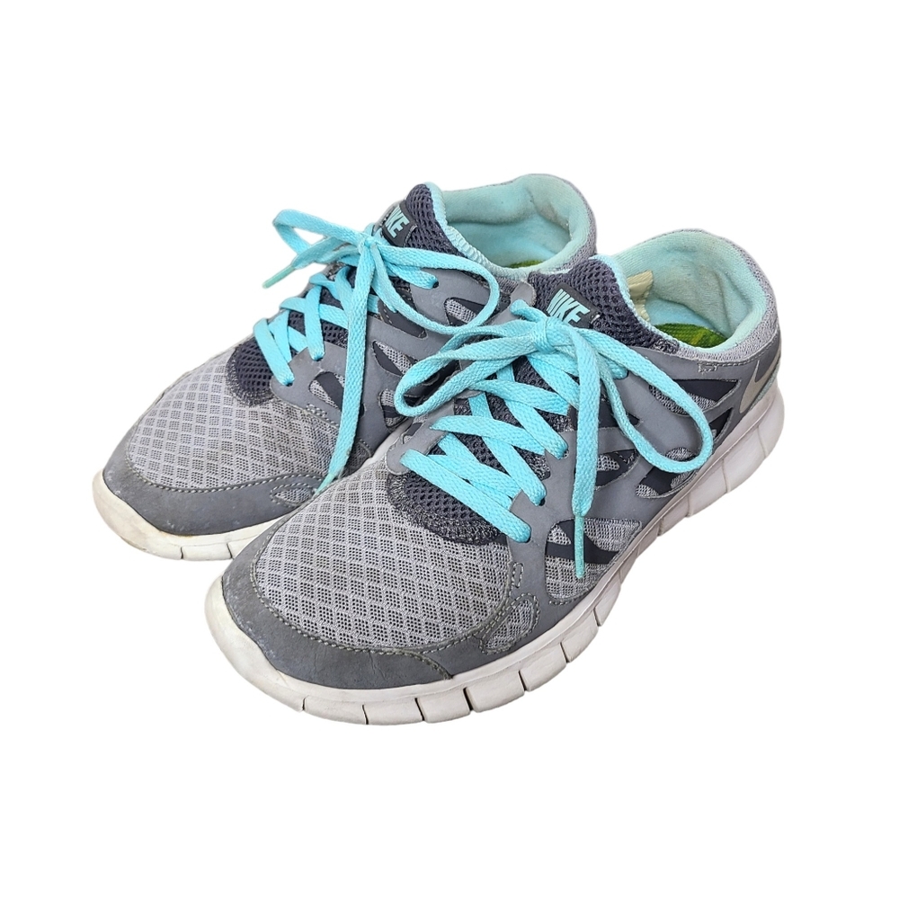 Nike Free Run 2 Gray & Mint Running Shoes