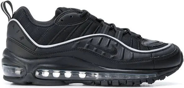 Nike - Air Max 98 sneakers - women - Polyester/Polyester/Rubber - 6 - Black