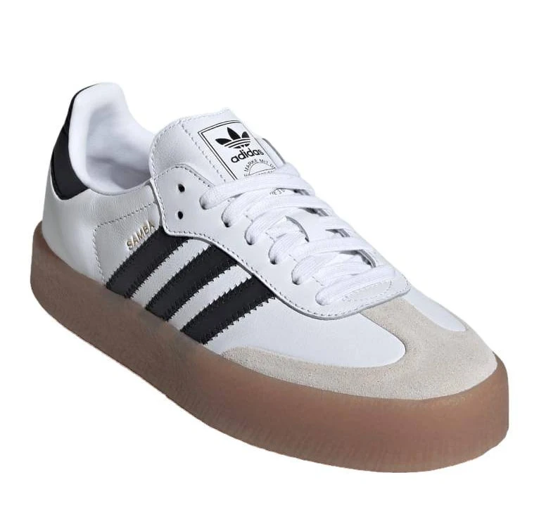 Adidas Sambae Shoes - Cloud White / Core Black / Gold Metallic