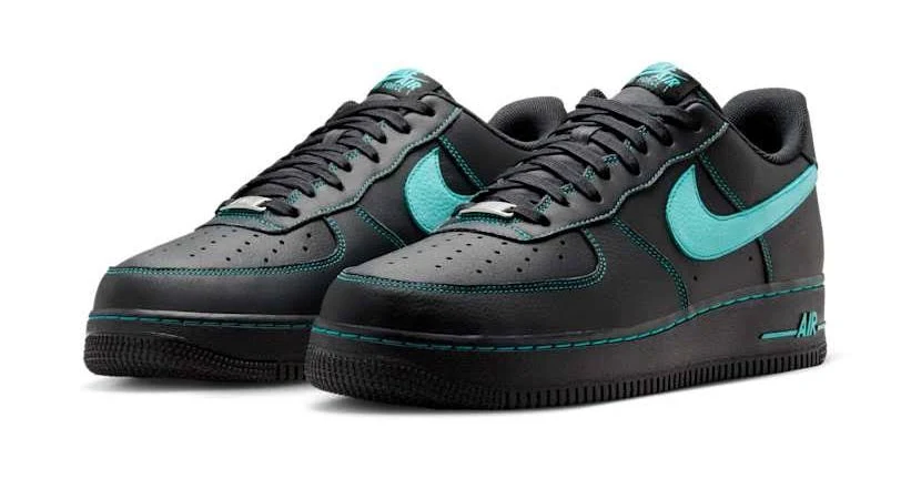 Nike Air Force 1 Low "Black Tiffany" HQ2037-002 Men's Shoes Sneakers
