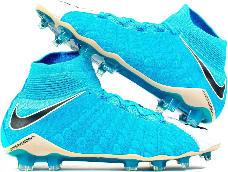 Nike Hypervenom Phantom III DF Blue White FG, 8US / 7UK / 41EU