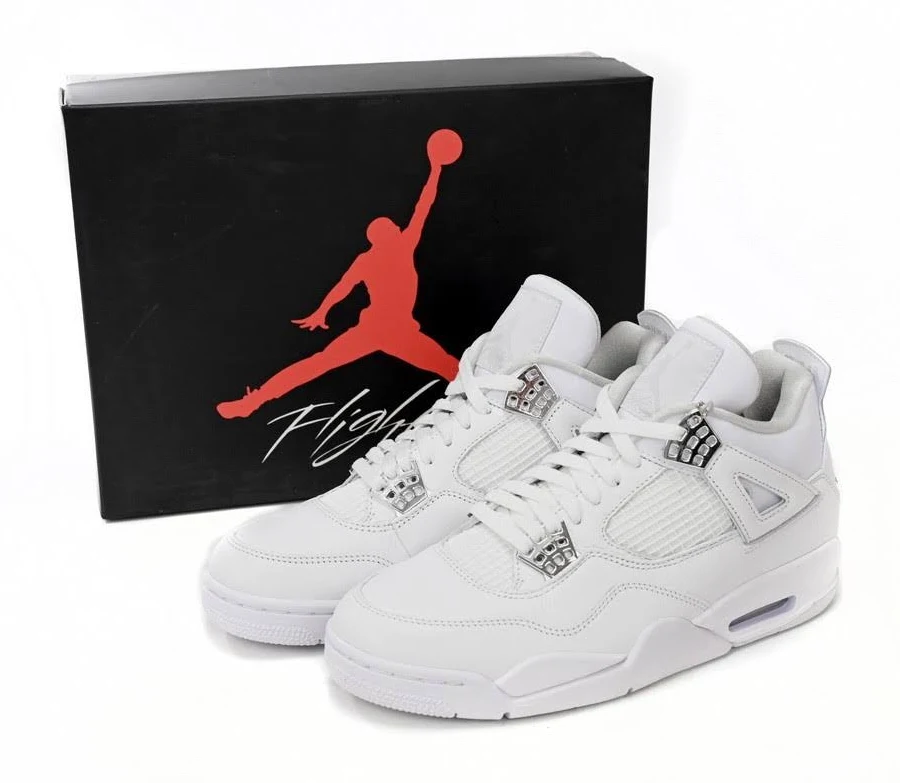 Nike Air Jordan 4 White Men’s Mid-top Basketball Sneakers